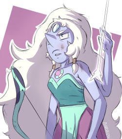 clarasalizsu: Pearlmethyst Week Day 7: Opal We hopal for Opal! I enjoyed this Pearlmethyst week a lot, It is the first time I do something like this (?) Thanks for holding it   @fuckyeahpearlmethyst   ❤   @annadesu  