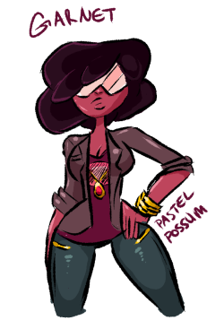 pastel-possum:  Casual Garnet :)I like her regular hair but I think this hair style on her is pretty cute too 