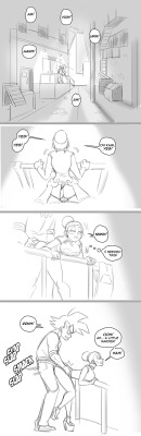 funsexydragonball:   shinfallingstar said to funsexydragonball: I just wanted to say the short 3 part strip with Goku and Chichi was incredibly cute ^^ I can’t wait to see “After work”   Well, took me long enough to finally add some smut to this