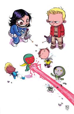marvel-dc-art:  Avengers A.I. #1 baby variant cover by Skottie Young