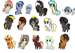 ask-cristice:  Thanks for stalking my blog , here’s a followers picture. (there aren’t many , but I think it’s good for now) so thanks for almost 300 followers (292 durr) Frickers Ponies in order: - http://sneakymedusaandblair.tumblr.com/ - http://smittyg