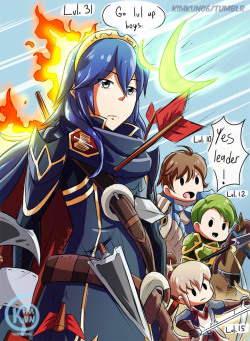 kimkun16:My Fire Emblem Heroes experience so far: Having a vastly over powered leader that takes all the hits, while her henchmen finish the job to gather the Exp.
