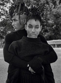 streetbefashion:  world-of-fashions:  Willow Smith &amp; Jaden Smith for Interview Magazine September 2016   Dress Well Or Die Trying: Follow streetbefashion​
