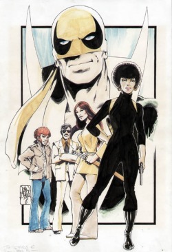 marvel1980s:  1976 - Iron Fist and his supporting cast by John Byrne. 