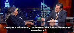 atrueomega:  trublulotus:bapgeek2geekbap:kyssthis16: archatlas:  The Colbert Report 11.19.14  You see how she explained how race is a social construct (it is) while ALSO SAYING THAT RACISM EXISTS AND IS FUCKED UP? You see how she did that? Don’t mistake