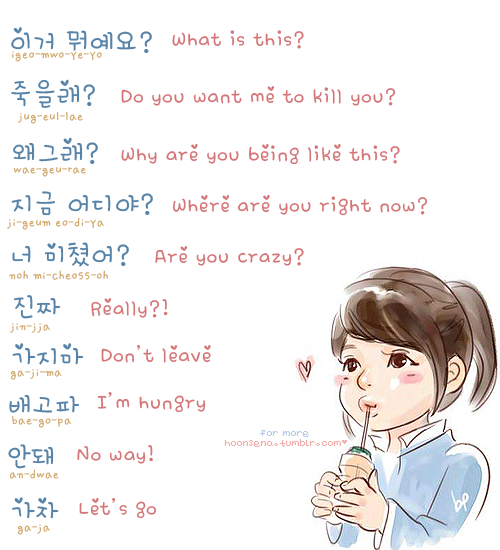 How to write a sentence in korean