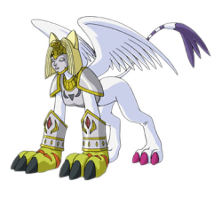 Whoah, how have i never seen this before in all my sphinx searches? :O There&rsquo;s a lot of imagery of her - Nefertimon, a digimon thing. Pretty awesome!