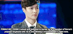 ethereal-baek: so i guess we’ll be seeing Actor Yixing very soon??