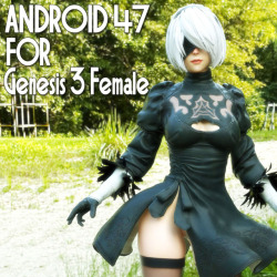  Android 47 is an all-purpose battle android, deployed as a member of the automated CoRha infantry. Created by guhzcoituz and ready for Daz Studio 4.9 and up! Check it out! Android 47 For Genesis 3 Female  http://renderoti.ca/Android-47-For-Genesis-3-Fema