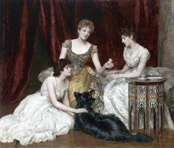 fleurdulys:  The Three Daughters of William Reed - John Collier 1886 