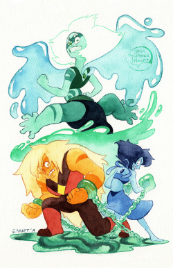 gracekraft: I finally finished the last pieces of my Steven Universe Fusion series! I figured with all the others I had painted it was time to finally paint the rest of the missing fusions. I’m really happy with how all of these turned out! To see the