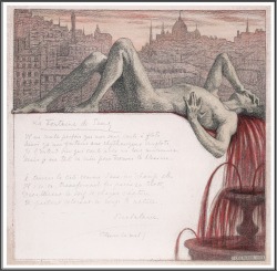 thefugitivesaint:Tyra Kleen (1874-1951), Illustration for the Poem ‘La Fontaine de Sang’, from “Les Fleurs du Mal” by Charles Baudelaire, 1903