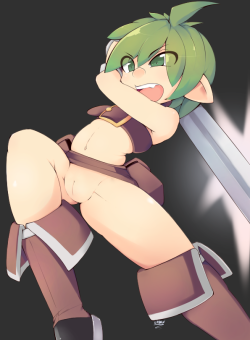 urbanstuf:  Disgaea Warrior Her name is Onion. For some reason, I like to name my Disgaea characters after foods. I had a very brief, but very intense internal battle over whether or not to give her pants.  