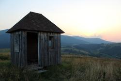 cabinporn:  Funicular operator’s cabin in the Carpathian Mountains. Submitted by Ivan Ugarov.