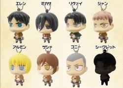 A look at PuniPuni’s upcoming SnK chibi keychains/mascot boxes!Retail Price: 6,912 Yen (For all eight)Release Date: November 2015
