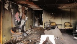 descentintotyranny:  Michael Brown’s Church Burned To The Ground, Pastor Blames White Supremacists | Inquisitr Nov. 26 2014 Michael Brown’s church burned to the ground during the first night of the Ferguson riots. The Flood Christian Church pastor