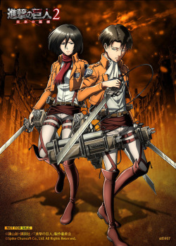 New visual of Levi &amp; Mikasa as part of the purchase rewards (For Stellaworth) of the upcoming Spike Chunsoft SnK Nintendo 3DS game, The Future’s Coordinate!More on SnK Video Games || General SnK News &amp; Updates
