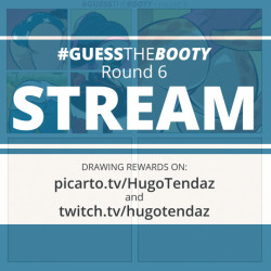 Drawing rewards for Guess the Booty Round 6 on Picarto and Twitch.Today on the menu we have a spider and zombie booty :)