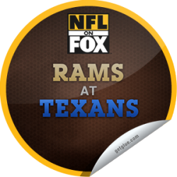      I just unlocked the NFL on Fox 2013: St. Louis Rams @ Houston Texans sticker on GetGlue                      1276 others have also unlocked the NFL on Fox 2013: St. Louis Rams @ Houston Texans sticker on GetGlue.com                  You&rsquo;re