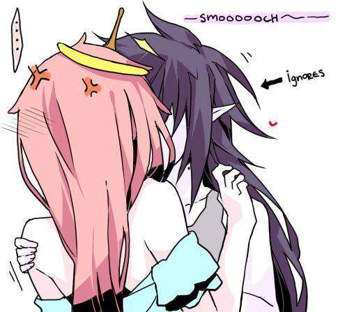 Anime couples kissing drawings