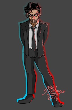obviouslypancake:  Back at it again with the fanart! He’s probably not going to see this, but I’m gonna go ahead and tag @markiplier anyways ^^  Das a grumpy doooood