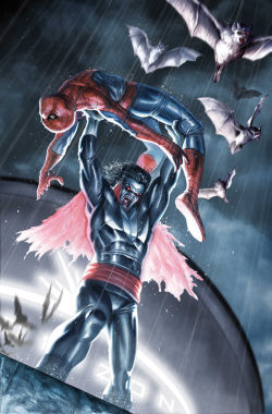 comic-view:  fuckyeahcomicbook:  The Amazing Spider-Man #699.1 cover art by Stefano Casseli  //  // ]]> Morbius the human is so cool :)