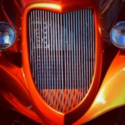 spookythedog:  #NiceGrill  .  #PhotoADay #PhotoOfTheDay   .  #Car #Auto #Automotive #HotRod #ClassicCar #ClassicCarShow #Classic #Carshow #Retro #InstCar #frontgrill #HeadLights #Like #InstaLike #Ford #ClassicFord #Orange