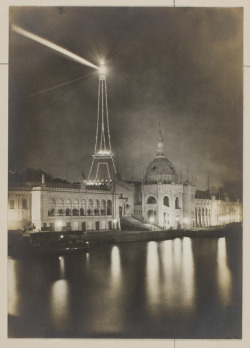centuriespast:  Myra Albert Wiggins (American, 1869-1956), Paris Exposition at Night, 1900, gelatin silver print Portland Art Museum 