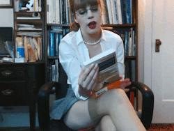 redhedlover1:  dollyleighofficial:  Librarian Mutual Masturbation/Jerk off Encouragement You returned yet another book WEEKS late, and this is the final straw. If you don’t want to pay the fee, you’re going to have to do something else for me. That’s