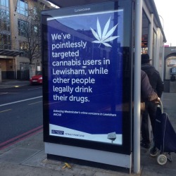 marcusblaque:Somewhere in London, an activist group have put these up about the British police..