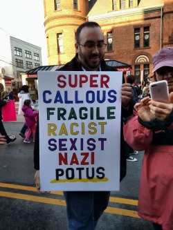 ahellofapilot: viralthings: A friend sent this picture to me, said it was from the Woman’s March in Albany.  This is my favorite sign. 
