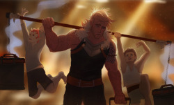 marllowe:  marllowe:  One of the first things Hawke does his new-found wealth is to help out with the refugees and orphans in Anders clinic   headcanon 2: fenris reacts to being taken to anders’s clinic roughly as well as a cat reacts to being taken