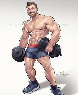 silverjow:  Commission work.  Find outmore about @benmudgefitness : http://benmudge.com/ https://www.youtube.com/user/mudge90 