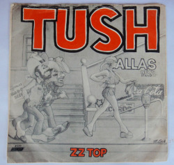 classicwaxxx:  ZZ Top “Tush” / “Blue Jean Blues” Single - London/Jugoton Records, Yugoslavia (1976).