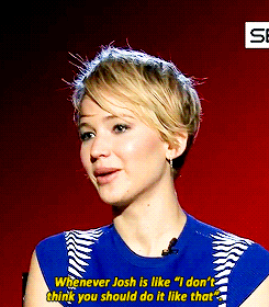 jenniferlawrencedaily:  Interviewer: Have you used your Oscar as weapon?Jennifer: Yes, as a imaginary one.  