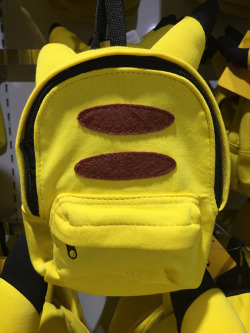zombiemiki:  Pikachu themed backpacks and mini backpacks 