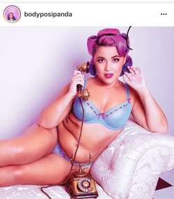 thesecretsoflingerie:  If you aren’t following bodyposipanda, you should! She is a role model to me and brings so much love to the bopo movement 💗