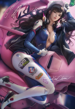 sakimichan: sfw/nsfw psd,hd jpg, video process etc-https://www.patreon.com/posts/21297882 waiting to paint My Favorite Ow girl Dva after her new released cinematic &lt;33333 luv her so much  