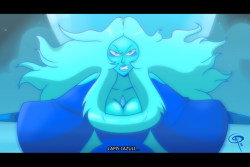 chillguydraws: Feeling Blue Got an artist kick and redraw Blue Diamond after last night’s BIG Steven Universe special. She is best Diamond.  @slbtumblng scared/aroused o ///o &lt;3