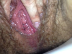 messy-cunt-holez:  I got fisted after a great creampie today. with the cum as lube, I took his fist like it was nothing &amp; then he punch fisted me until I got dry. if he hadn’t been so tired from sex I would’ve had him squirt some lube on my cunt