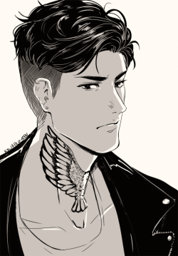 kawaiilo-ren:have you considered otabek with a neck tattoo today