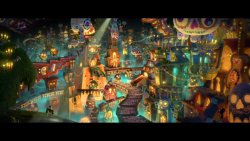 The Book of Life (2014)Took a couple of screenshots from the trailer.This movie looks amazing. Beautiful animation, style and character design.Also, produced by Guillermo del Toro.