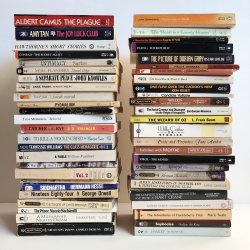 macrolit:   Giveaway Contest: We recently reached 50,000 followers, and as a way of thanking you, we’re giving away FIFTY (50!) vintage paperback classics by Albert Camus, John Steinbeck, Carson McCullers, Toni Morrison, George Orwell, Ray Bradbury,