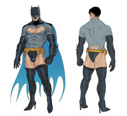 francisxie:hey if anyone tells you art goal is something serious remember i learned how to draw like actual western comics art style just to shove batman into high heels and titty window