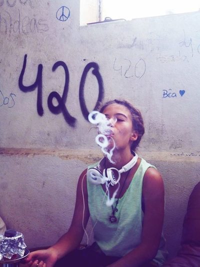 smoking weed on Tumblr