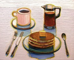 urgetocreate:  Wayne Thiebaud, Pancake Breakfast, 2008 