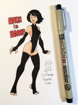 callmepo: I think Ashi looked great in black.   Possible ninja outfit redesign for the inevitable return of Ashi.  &lt;3 &lt;3 &lt;3