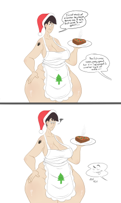 wappahofficialblog: “you rascal” Here is a little christmas thingy of Cindy. Been a while since I drew her.  ~The Only Cake I Prefer~