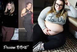 from-thin-to-fat:  130lbs to 300 lbs Passionbbw.tumblr.com 