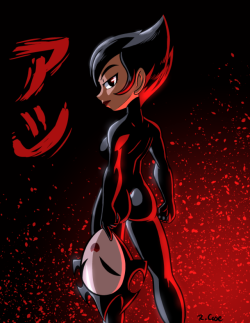rcasedrawstuffs:  Ashi   Yup i drew Ashi from the new season of Samurai Jack, good times. Um yeah that’s pretty much it, and i made a drawing video to go with it yay 